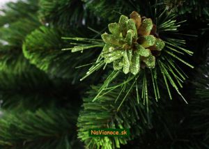 umelé vianoèné stromèeky so šiškami